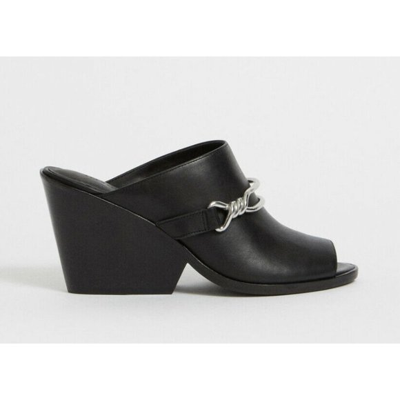 AllSaints Shoes - ALL SAINTS Black Ayita Mule Sandals NEW 37